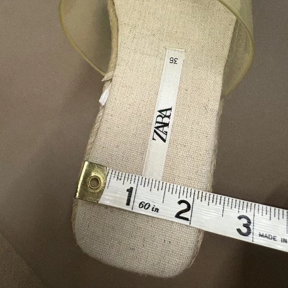 Zara Women's Clear Platform Wedges - Picture 12 of 14